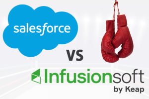 Salesforce vs Infusionsoft, and boxing gloves
